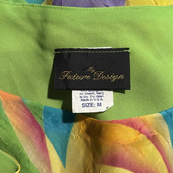 Future Design Retro Dress - Size Medium - Bold Abstract Multicolor Vintage - Picture 6 of 7